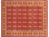handmade Traditional  Red Gold Hand Knotted RECTANGLE 100% WOOL area rug 6x9